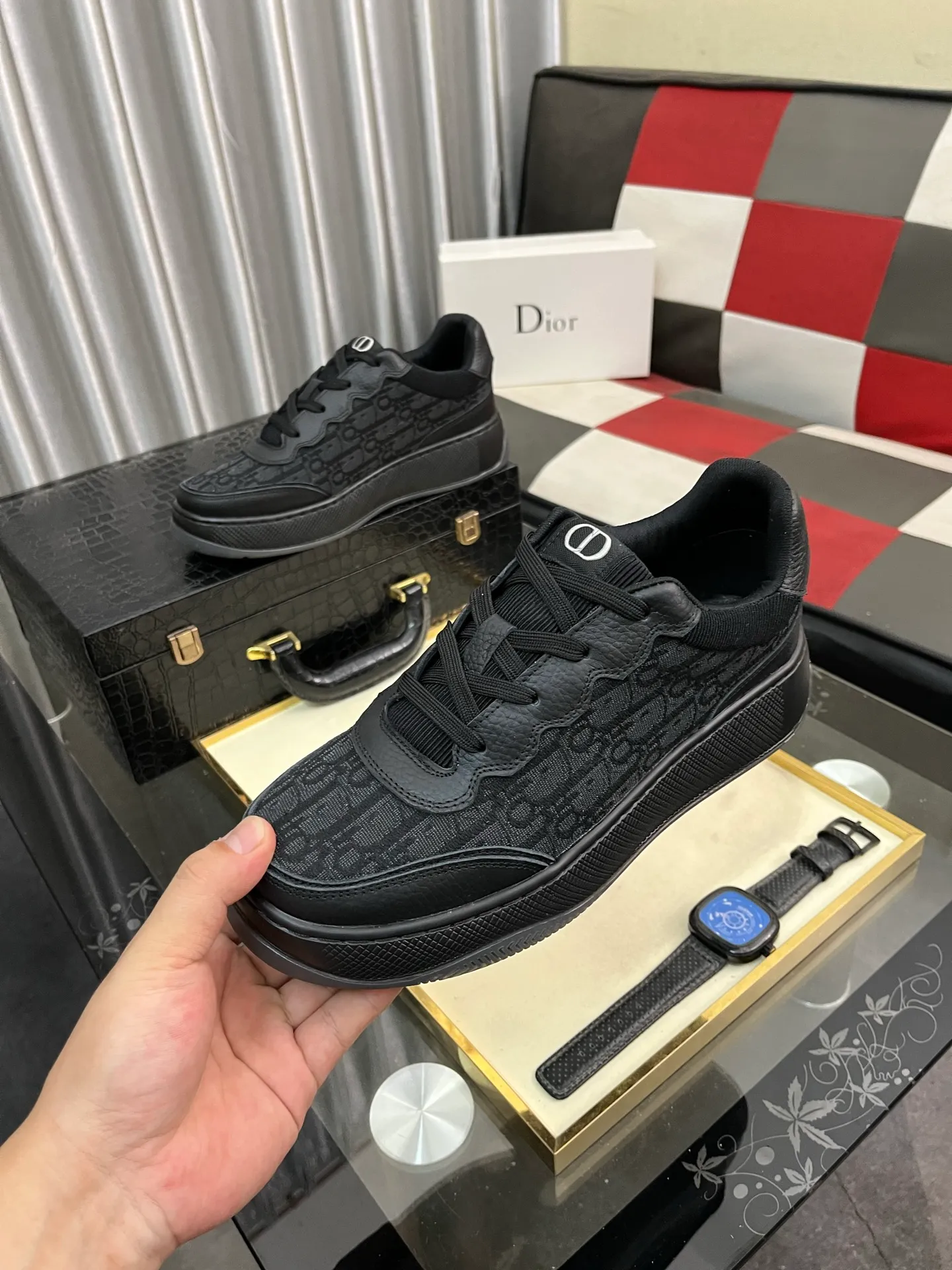 Men's Men's Shoes 💰440⌚️⌚️《DIOR*》The latest and most popular casual shoes, top brand [seduce] luxury~purchasing agent, top~quality. [Strong] The upper is made of imported breathable cowhide with material ➕ breathable sheepskin feet (•) and fine workmanship. Original stylish and stylish soft rubber wear-resistant outsole, light and comfortable on the foot, size: 38-444️⃣colors available